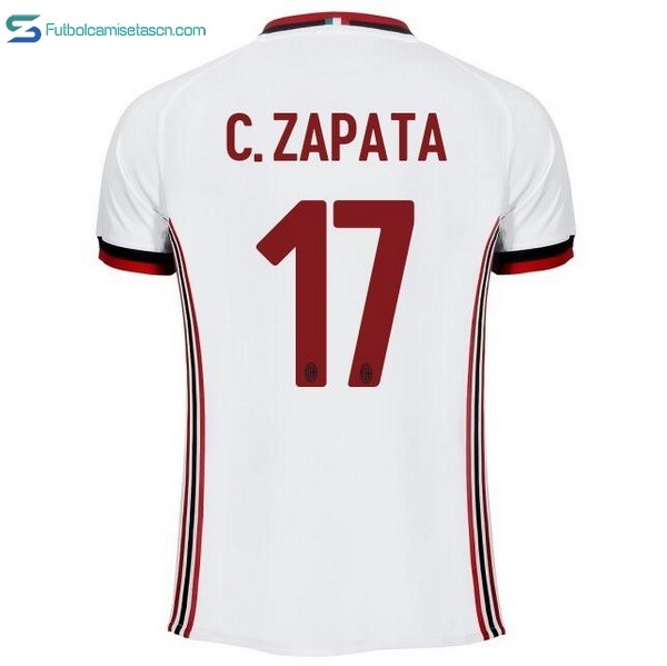 Camiseta Milan 2ª C.Zapata 2017/18